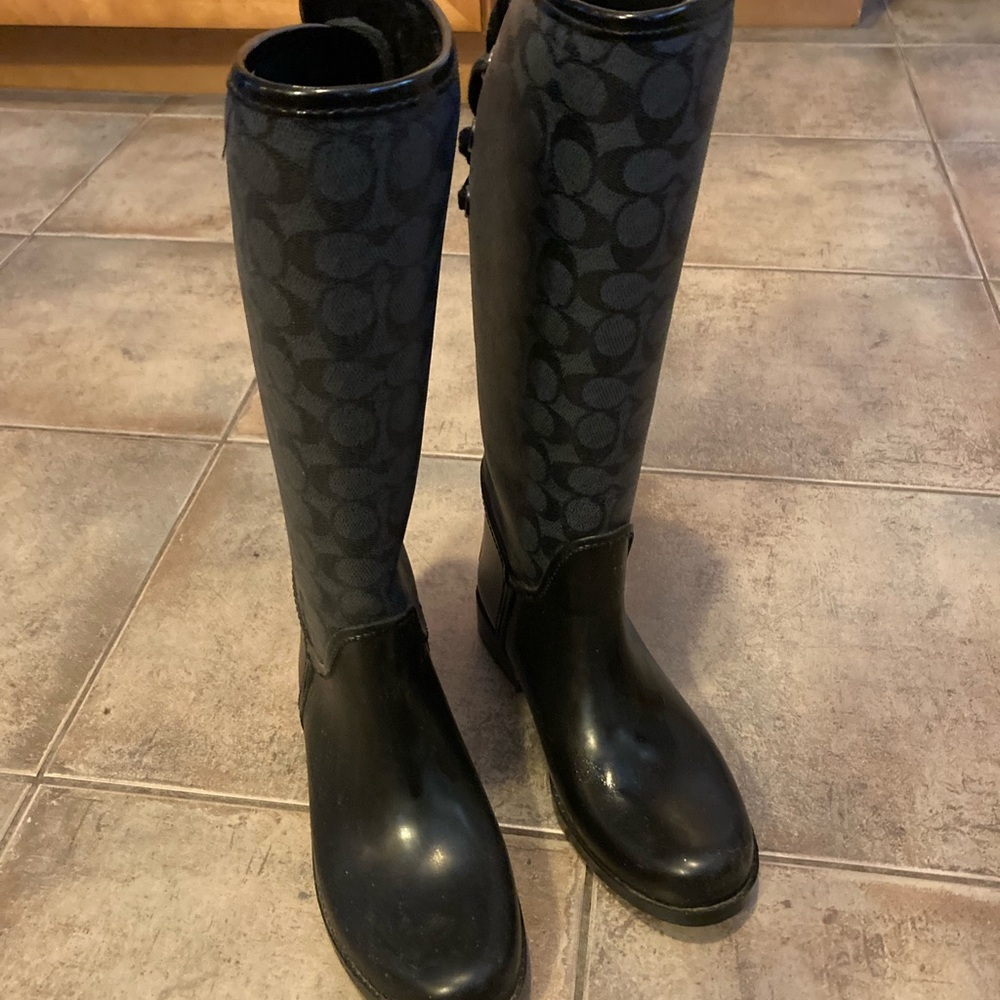 Coach Black Winter & Rain Boots